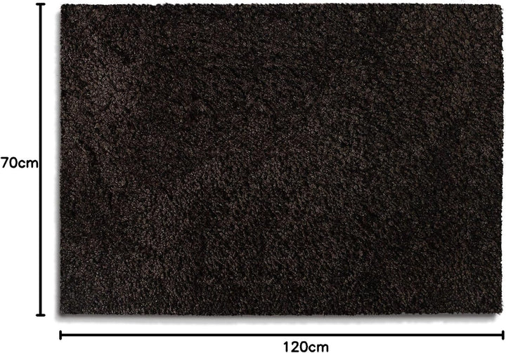 casa pura Badematte braun weicher, Flauschiger Badezimmerteppich in Shaggy Optik, Badvorleger rutsch