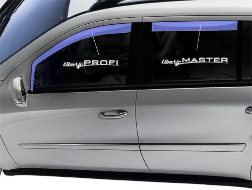 ClimAir Car Comfort Windabweiser Master Schwarz (Hinten) kompatibel mit Audi A3 8V Sportback 2013- D