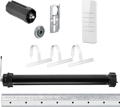 NOBILY Rolladen-Komplett-Set f. 60mm Achtkantwelle Mechanischer Funk Maxi-Rolladenmotor PR5 10Nm + M