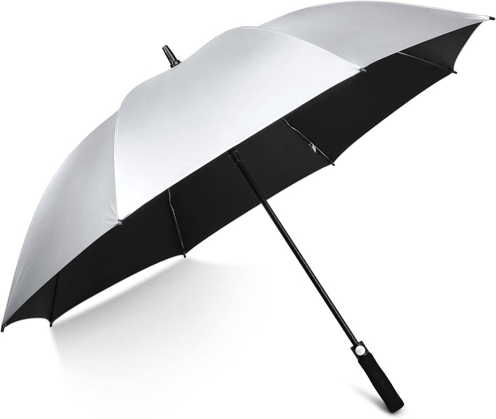 G4Free 54/62 Zoll Golfschirm Regenschirme Silberbeschichtet Sonnenschutz Grosse Winddicht Wasserdich