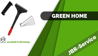 Green Home Farbschaber PREMIUM 30 cm Tapetenschaber [Schnellwechselvorrichtung] - 100 mm inkl. 5 Ers