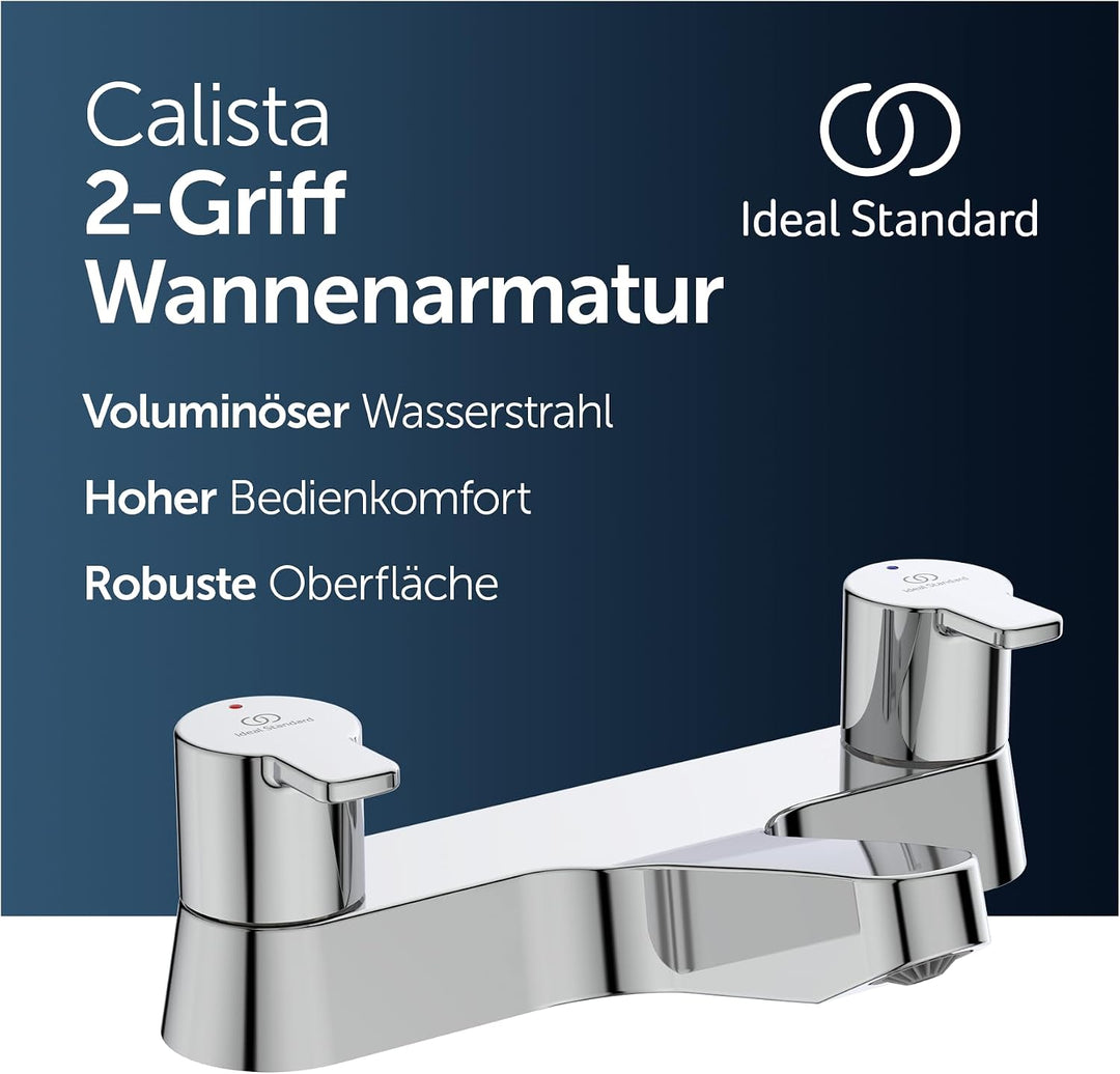 Ideal Standard B1151AA Calista dual control two hole bath filler Wanneneinlauf, Chrome