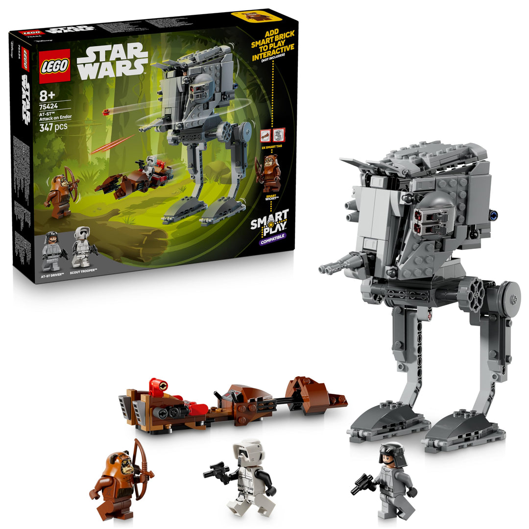 LEGO Star Wars 75424 SMART Play: at-ST Angriff auf Endor - Kompatibles Interaktives Spielzeug inkl.