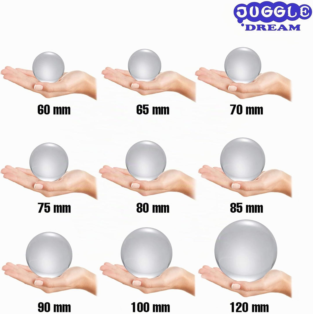 Juggle Dream Acryl Kontakt Jonglierball (75 mm), Kristall Kontaktkugel, Jonglierbälle für Kontaktjon