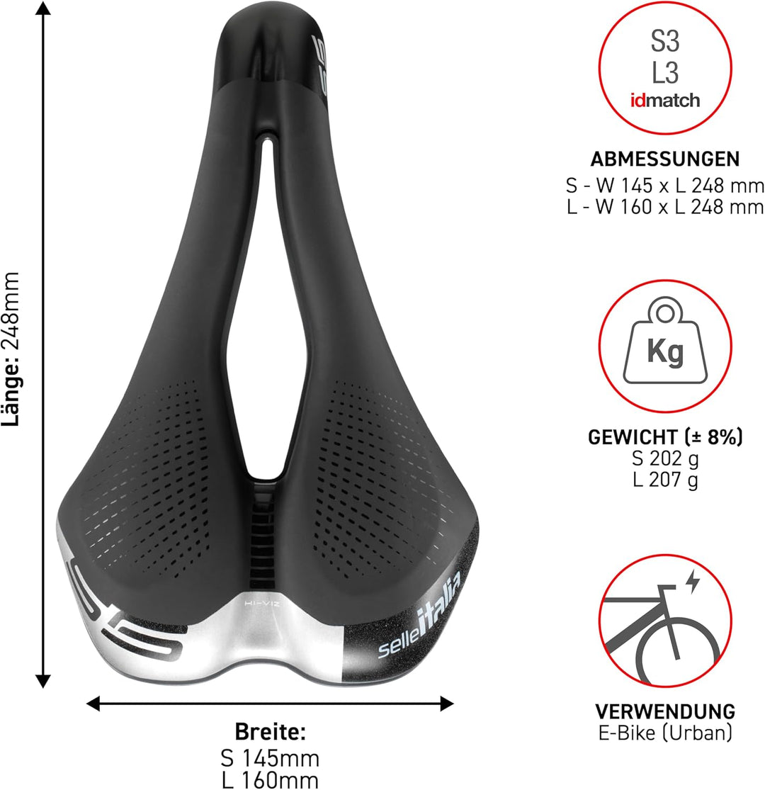 Selle Italia S 5 Sflw Sattel L Schwarz, L Schwarz