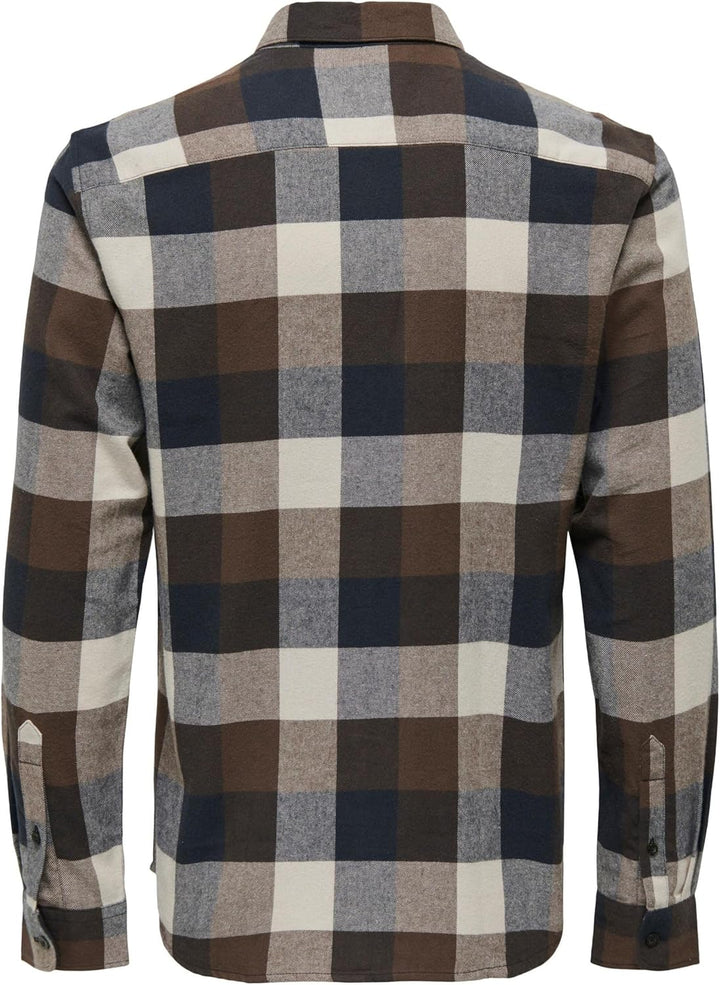 ONLY & SONS Male Hemd ONSGUDMUND Hemd, Hot Fudge