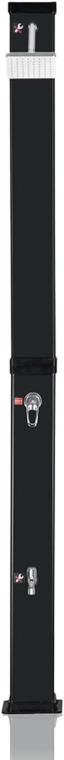 Strattore Solardusche Gartendusche 40 Liter - Warmes Wasser max. 60°C - Ohne Stromanschluss - Mit Fu