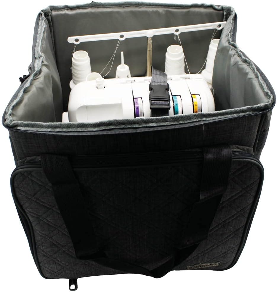 Phönix Trolley für Nähmaschinen 45x21x37cm und Overlockmaschinen 39x32x36cm (Overlocktrolley Quilt D
