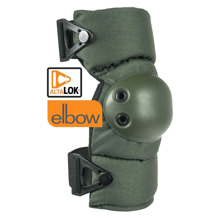 ALTA 53113.09 AltaCONTOUR Ellenbogenschoner, Olivgrün Cordura Nylongewebe, AltaLOK Verschluss, flexi