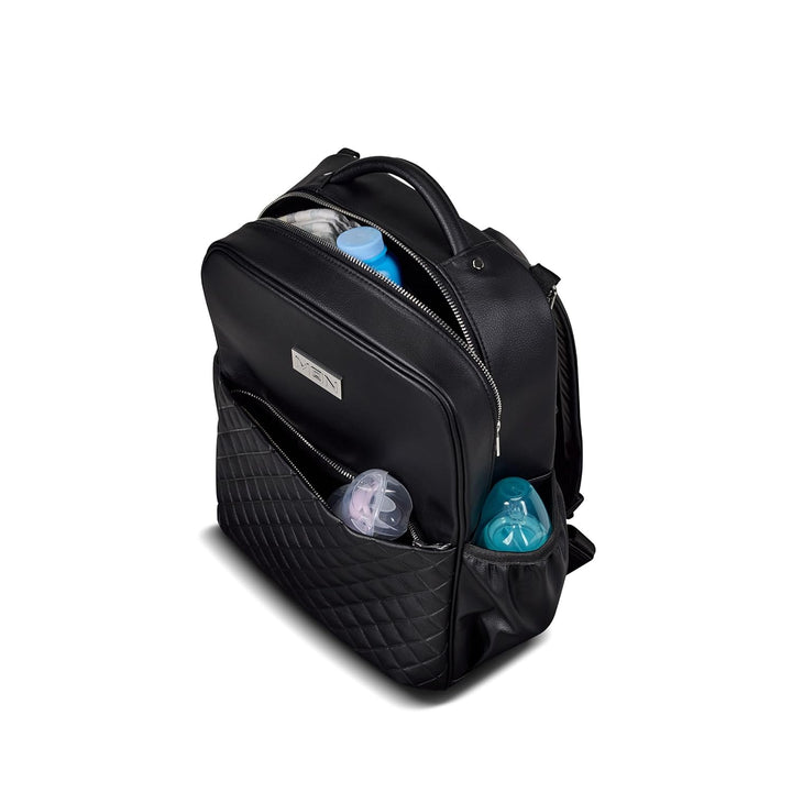 Moon Wickelrucksack & Tuch Blaubaer | Grosser Baby Windelrucksack + Wickelunterlage | Wickeltasche v
