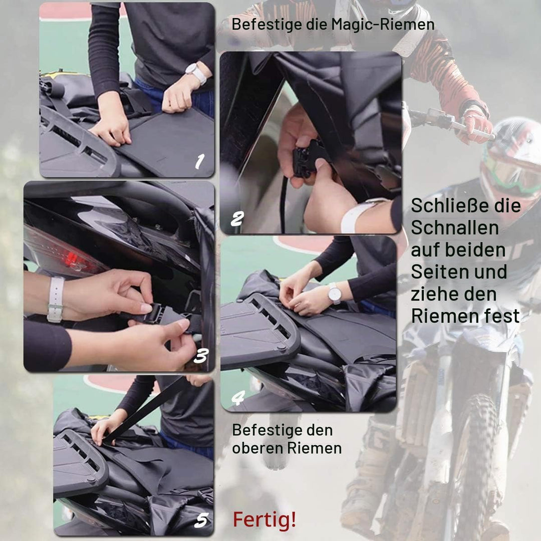 ROCKBROS Motorrad Doppel Satteltaschen Gepäckträgertaschen 100% Wasserdicht Motorradtasche Ca.62L Gr
