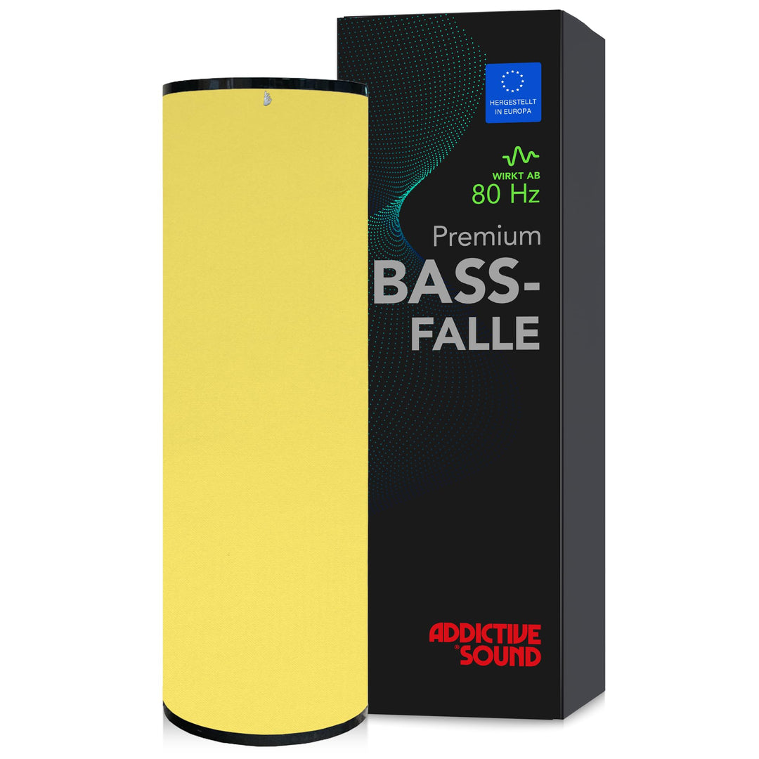 Addictive Sound Premium Schalldämmung Wand 100x30 cm Bassfalle - Akustikpaneele Wand zum Hause, Stud