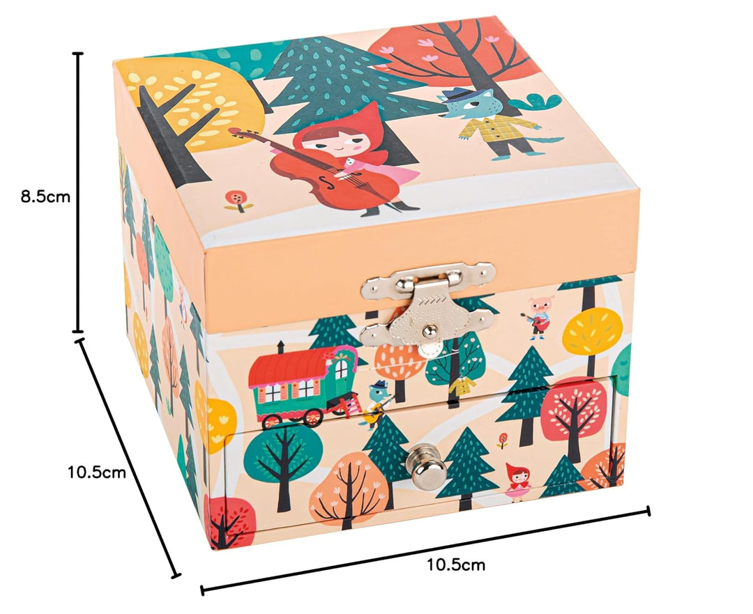 TROUSSELIER - Rotkäppchen - Schatzkiste &amp; Musikschmuck - Spieluhr - Ideales Kindergeschenk - Musik W