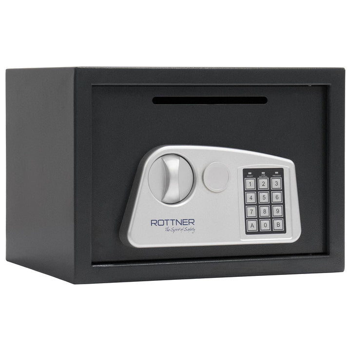 Rottner Möbeltresor Noah 3 Stahl Einwurfschlitz Elektronikschloss mechanische Notöffnung anthrazit B