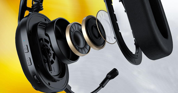 HATOR Hyperpunk 3 Wireless Gaming-Headset – Kabellos, Hi-Res Audio, Hybrid ANC, 40mm Treiber, Blueto