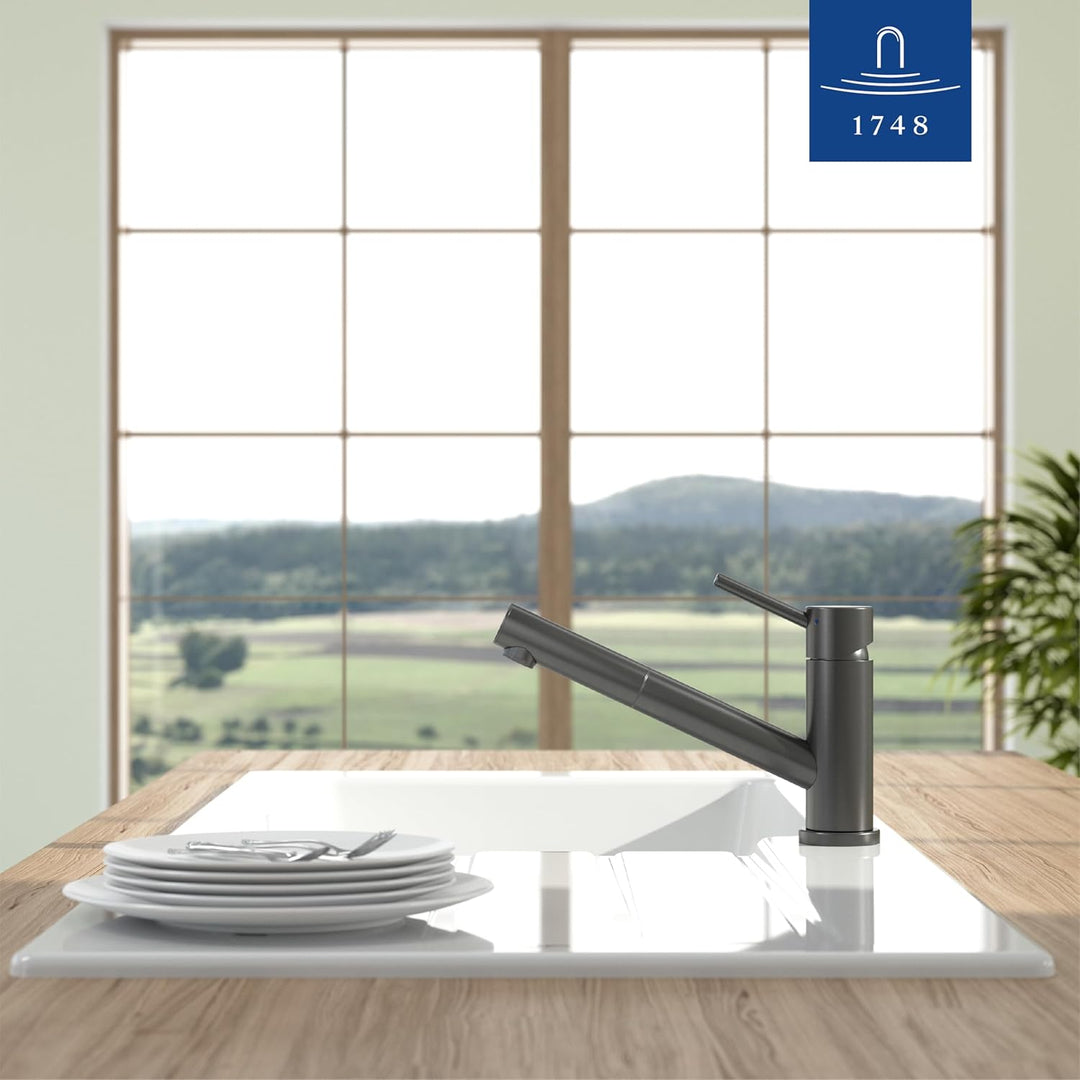 Villeroy &amp; Boch Como Shower | Hochdruck | Einhand-Küchenarmatur mit herausziehbarer Handbrause | Ant