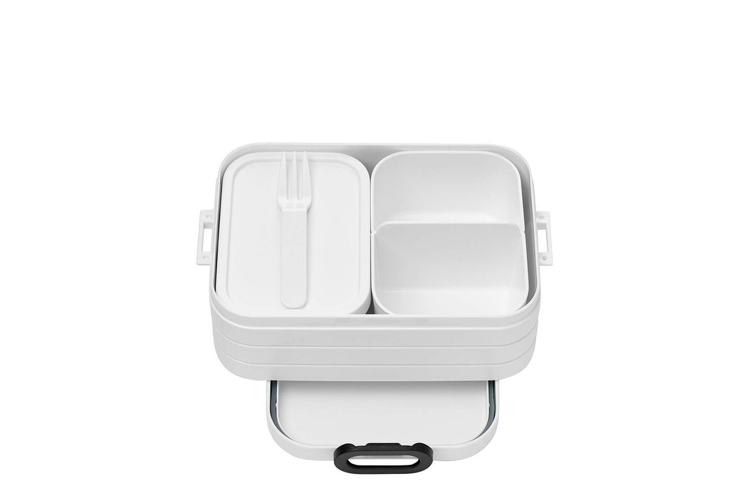 Mepal Brotdose Midi - Brotdose mit Bento Box - Für 2 Sandwiches oder 4 Brotscheiben - Lunchbox für k