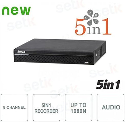 XVR4108HS; DVR 8-Kanal-5in1 HDCVI+AHD+TVI+ANALOG+IP-1080N Audio