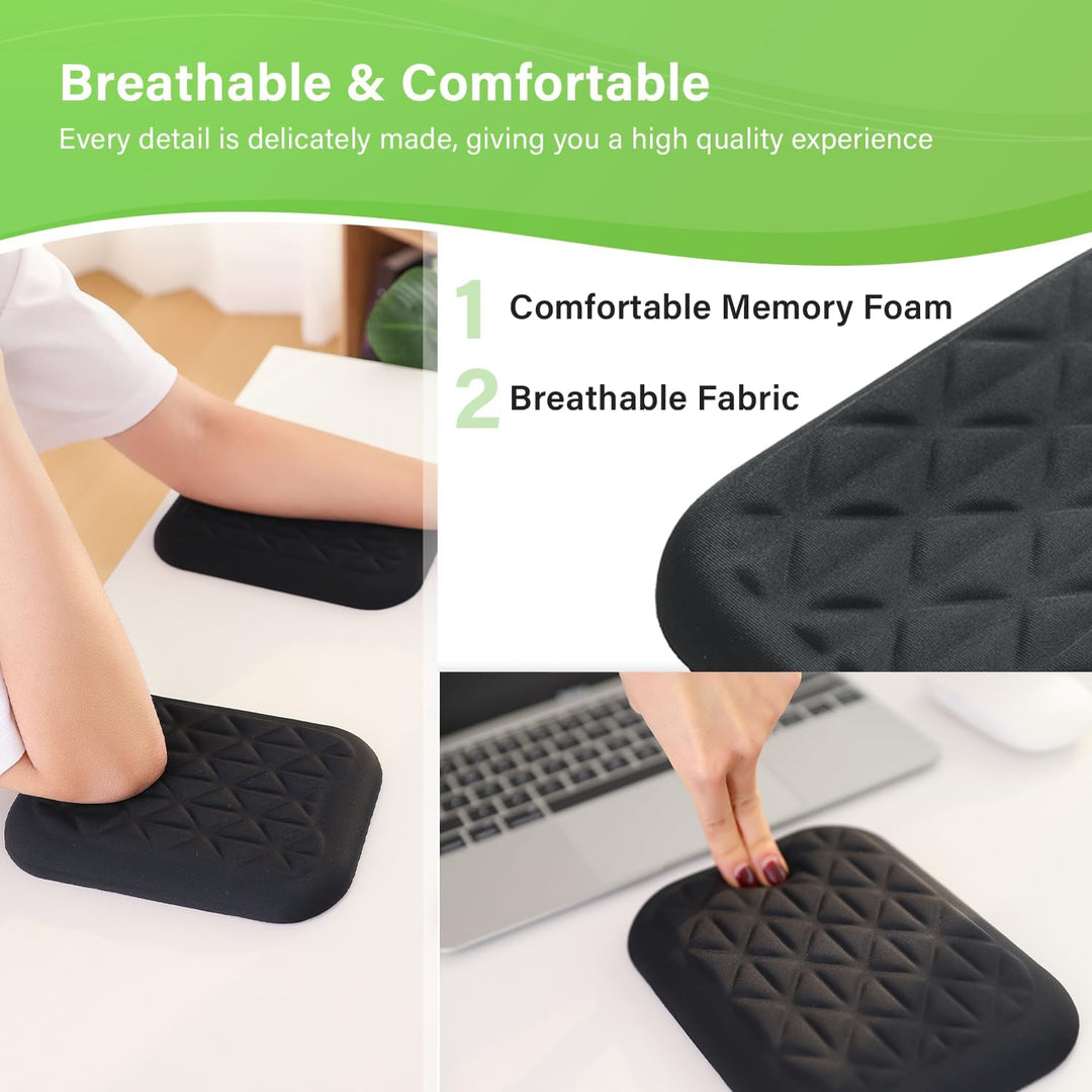 LargeLeaf Ergonomische Handgelenk- und Ellenbogenauflage für den Schreibtisch mit Memory-Schaum und