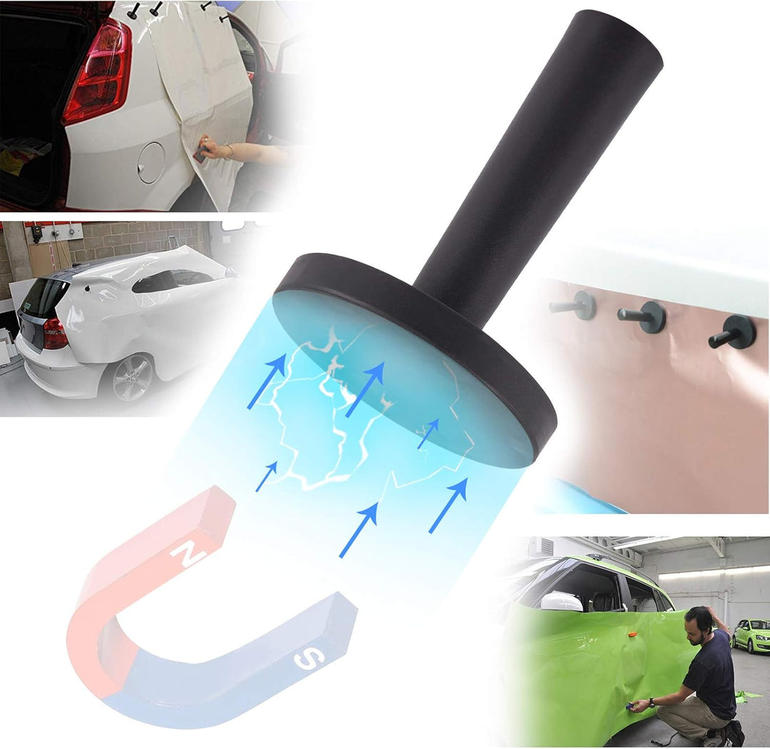 EHDIS 4 Stück Auto Montagemagnet Verpackungs Gripper Magnethalter für Sign Vinyl, Car Wrapping & Cra