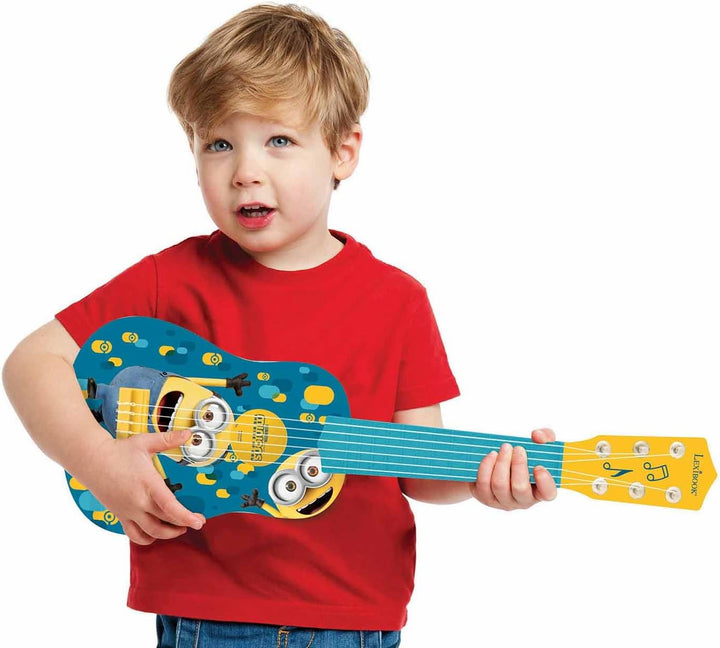 Lexibook, Ich - Einfach unverbesserlich Minions, Meine erste Gitarre für Kinder, 6 Nylonsaiten, 21“