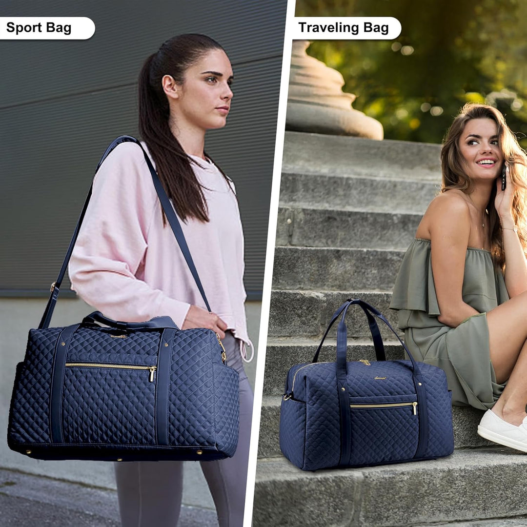 LOVEVOOK Reisetasche Damen Sporttasche Gross mit Laptopfach Weekender Handgepäck Tasche Gym Bag Trav