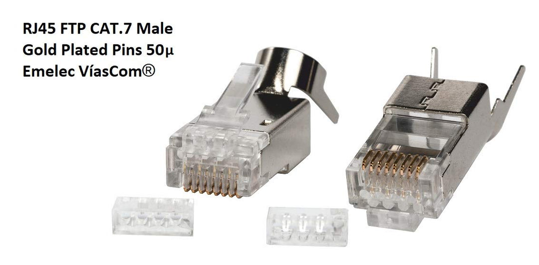 Emelec VíasCom R-DATA-7000 / R/030-30 m Datenkabel CAT7 S/FTP BC 4x2x26AWG montiert auf Kabelhalter