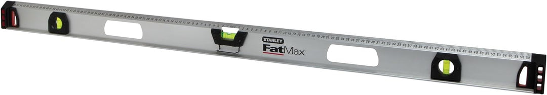 Stanley FatMax I-Profil Wasserwaage II (120 cm Länge, magnetisch, 2 vertikale Libellen/1 horizontale