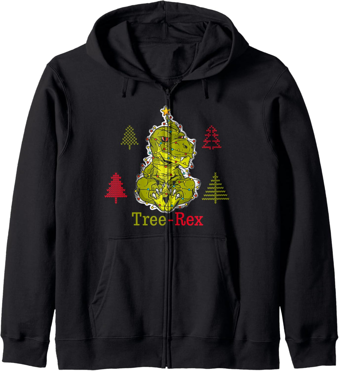 Lustiges Tree Rex Weihnachtsoutfit - Kinder Spass Geschenk Kapuzenjacke