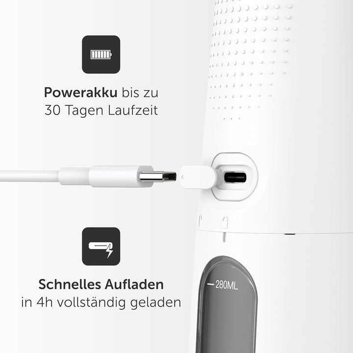 Wondersmile Munddusche PRO - Testsieger 2024 - SmoothFlow-Technologie für optimale Zahn- & Zahnfleis
