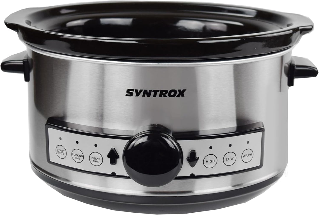 Syntrox 3,5 l Slow Cooker | Schmortopf | Schongarer | Multikocher Balmsi, Küchengeräte, Multikocher,