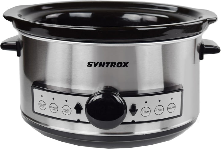 Syntrox 3,5 l Slow Cooker | Schmortopf | Schongarer | Multikocher Balmsi, Küchengeräte, Multikocher,