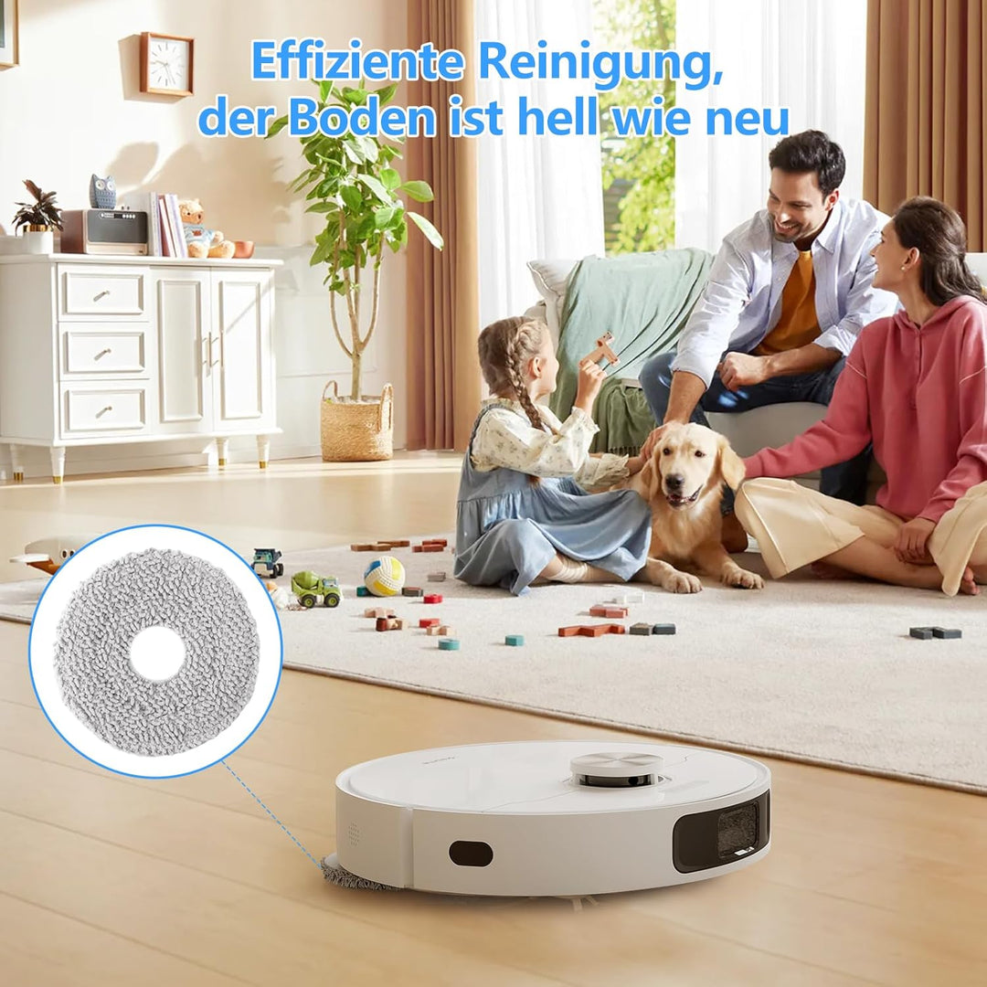 12 Stück Wischpads für Ecovacs Deebot T50 Pro Omni/T50 Omni/T50 Max | Mikrofaser Nasses Zubehör Wisc