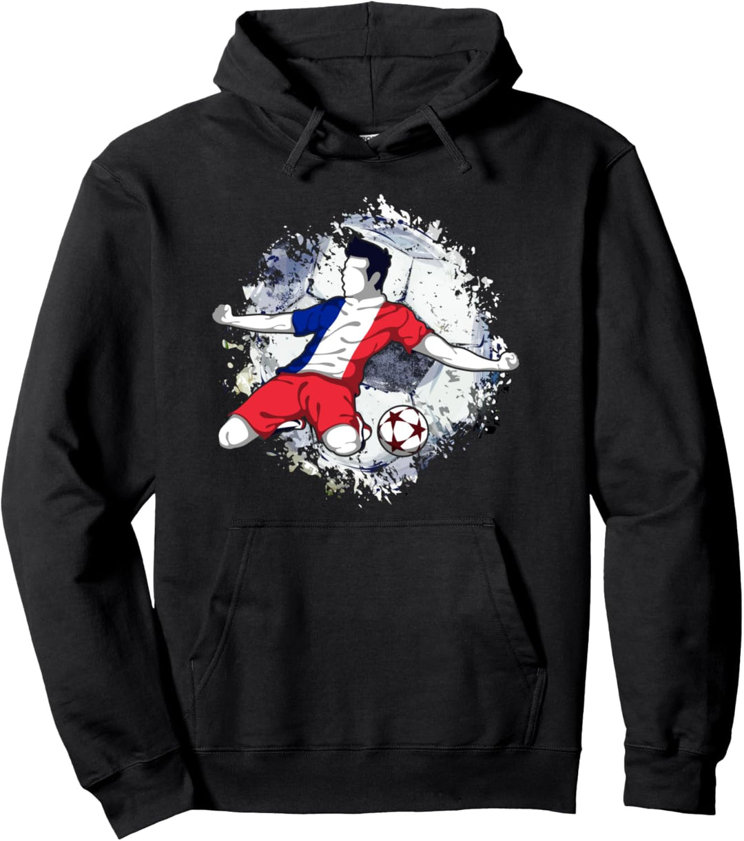 Frankreich Fussball Französische Nationalflagge Pullover Hoodie
