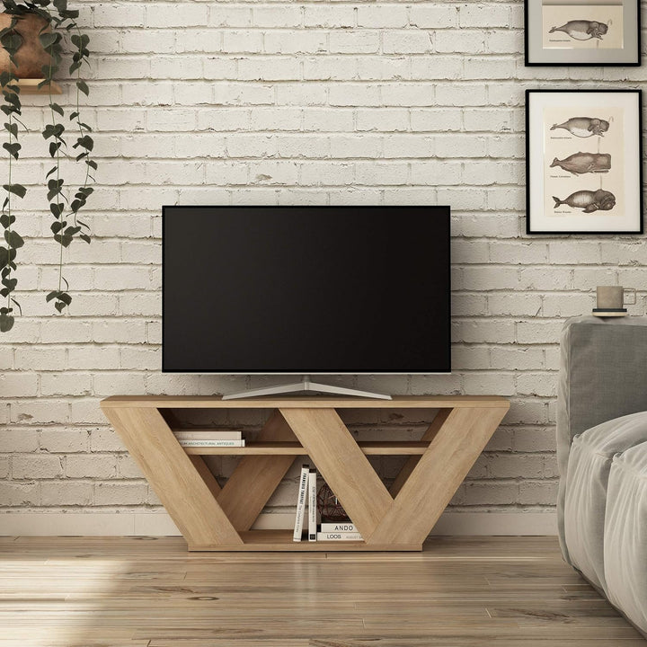 Hocuspicus Modern TV-Einheit für Wohnzimmer bis 48" Fernseher, 110 x 40 x 30 cm, einfache Montage un