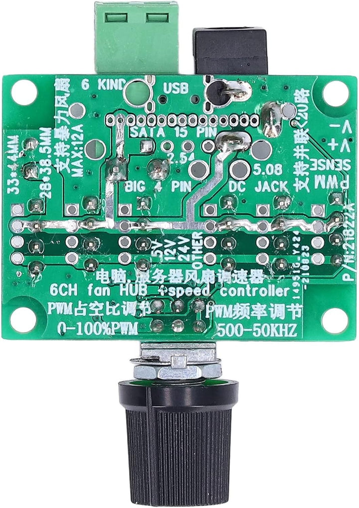 Walfront USB Lüftergeschwindigkeit Controller Lüfter Regler Lüftergeschwindigkeitsmodul PWM Regler F