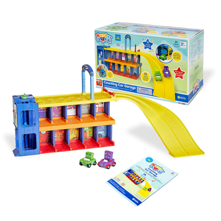 Learning Resources Numberblocks Counting Car Garage Ages 3+ Numberblocks Toys Interactive Garage Pla