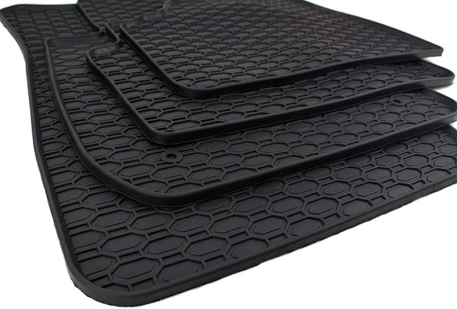 Kfzpremiumteile24 Gummimatten Kompatibel mit 3er E90 Limousine 3er E91 Touring Fussmatten Gummi Prem