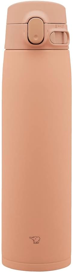 Zojirushi SM-VA72-TM Wasserflasche, One-Touch-Edelstahlbecher, nahtlos, 720 ml, Pale Taupe 24-Ounce