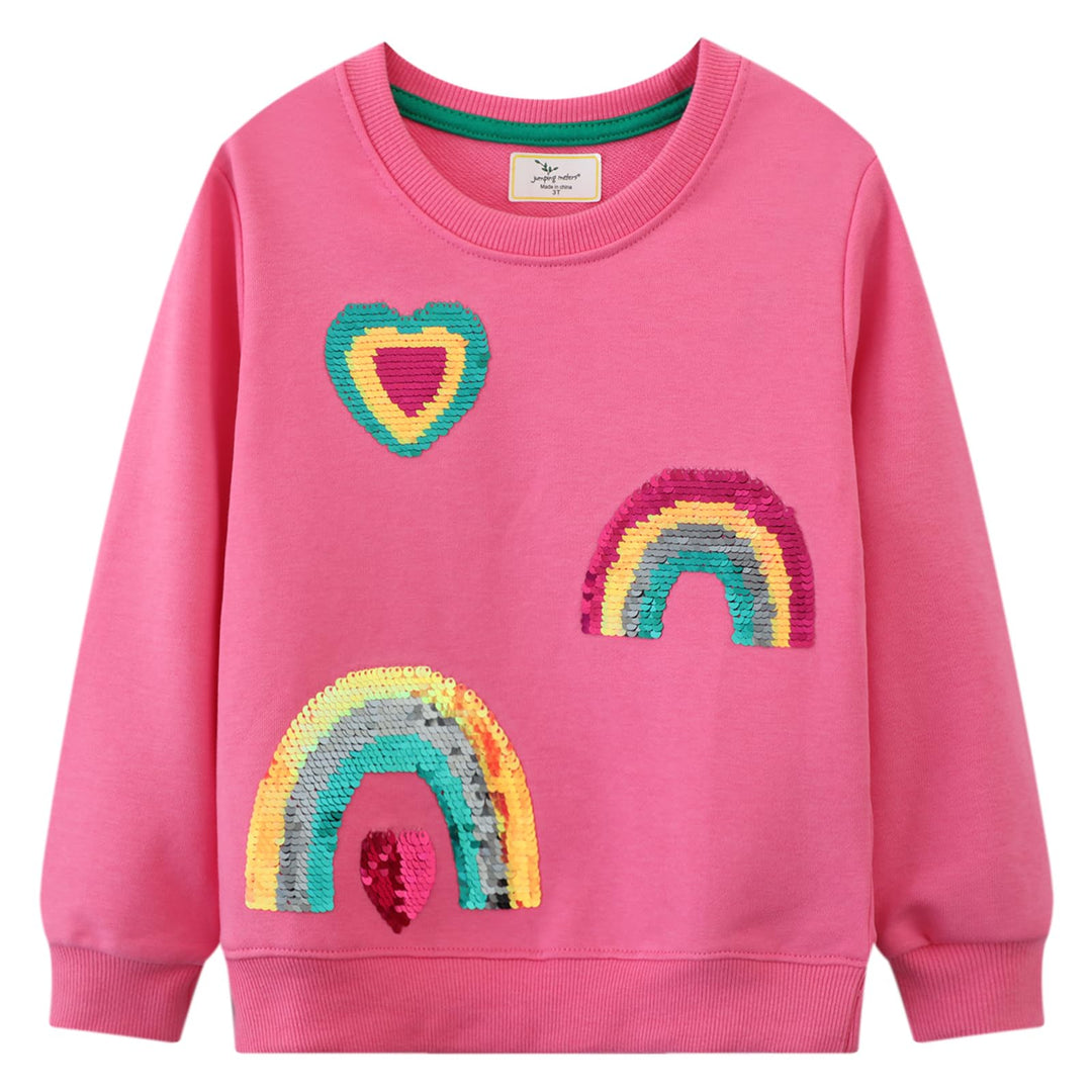 CM-Kid Sweatshirt Mädchen Langarm Pullover Kinder Shirts Baumwolle Warm Tops 1-7 Jahre Gr.92-122 110