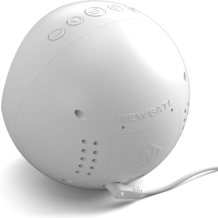NEWGATE® Digital Centre of The Earth Wecker (weiss mit schwarzem LCD-Display) White With Black Lcd D