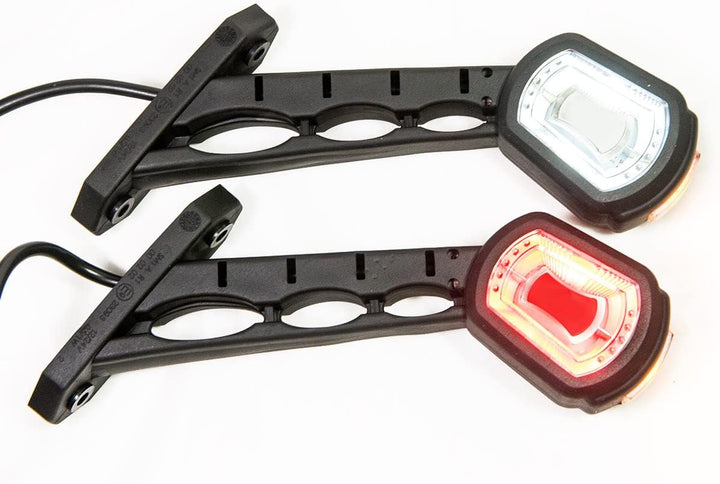 2 x LED Gummi Begrenzungsleuchte Seitenleuchte 12V 24V mit E-Prüfzeichen Positionsleuchte Auto LKW P
