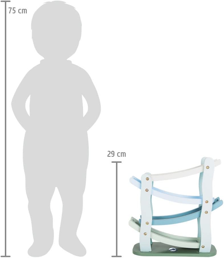 small foot Rennbahn im Kaskadenstil aus Holz, mit Vier Holzautos, für Kinder ab 3 Jahren, 11651, 25