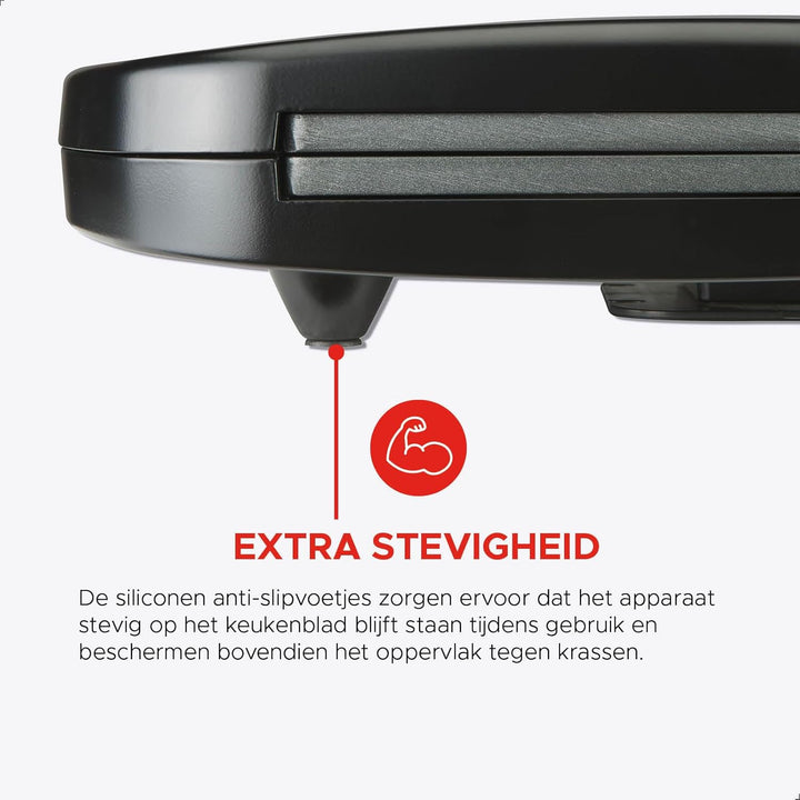 Bourgini Sandwich Maker XXL - Toaster - Schwarz