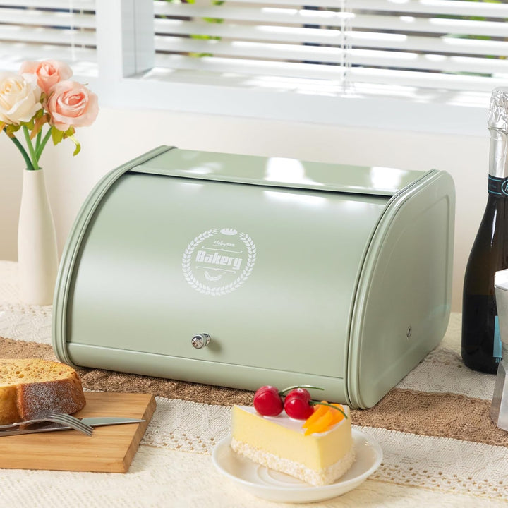 HollyHOME Brotkasten Brotaufbewahrungsbox, Metall-Brotkästen für die Küche, Brotaufbewahrungsbehälte