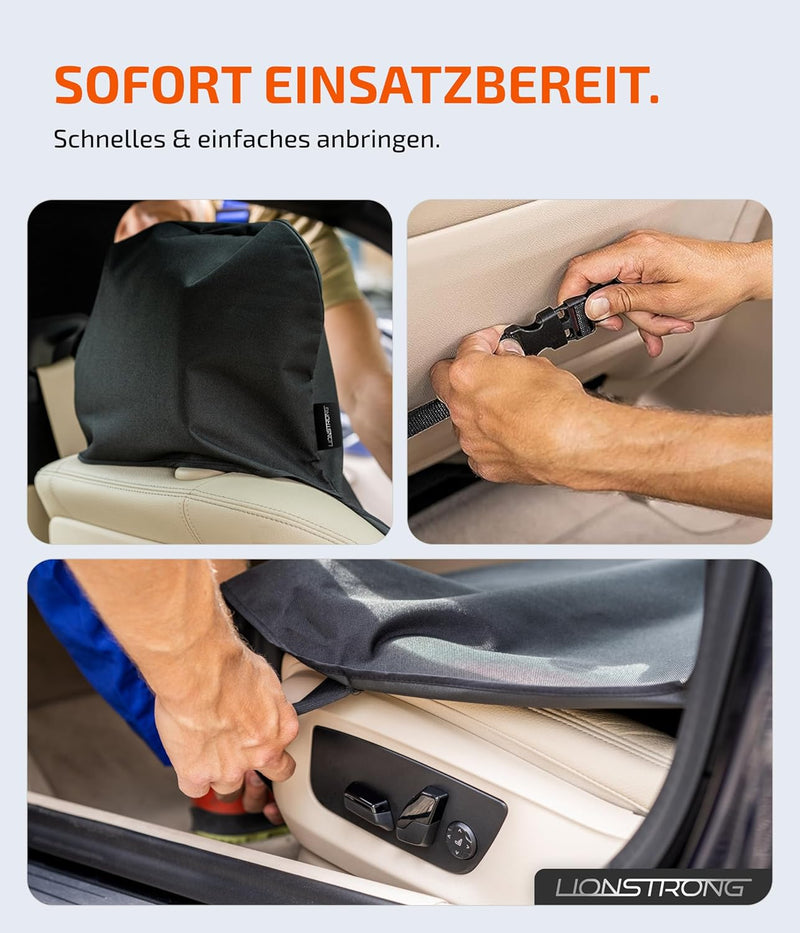 LIONSTRONG® Autositzschoner Vordersitz universell kompatibel [WASSERDICHT] - Autositzbezüge - Sitzsc