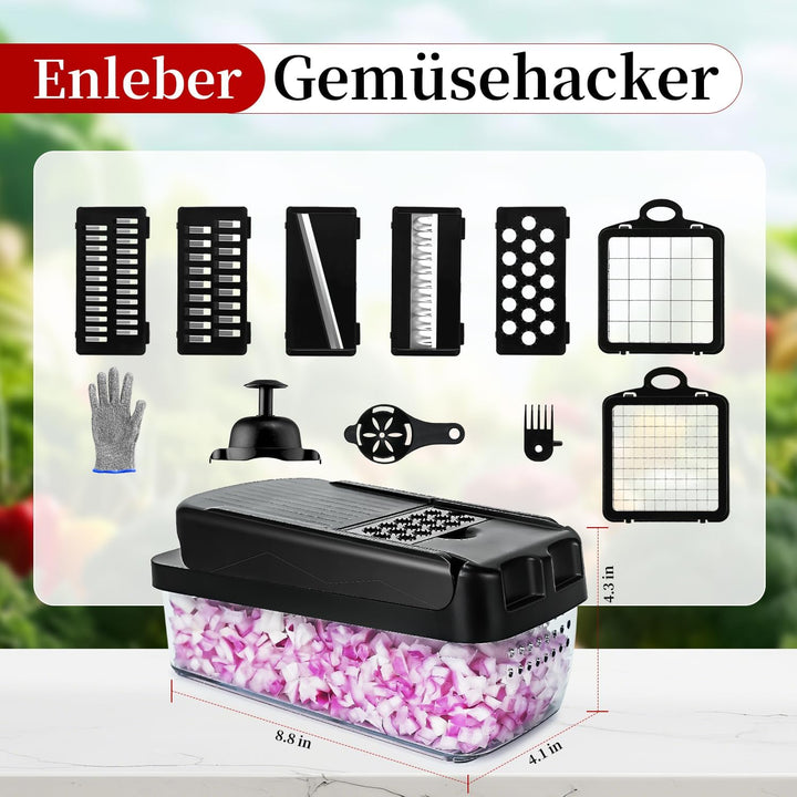 Gemüseschneider, Gemüsehobel Mandoline Gemüsehobel Salatschneider Gurkenhobel Multi Zerkleinerer, Ka