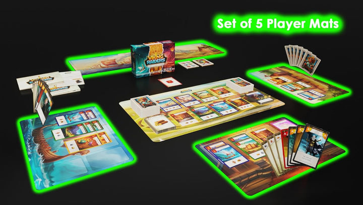 Set mit 5 Spielermatten, offizielles Zubehör