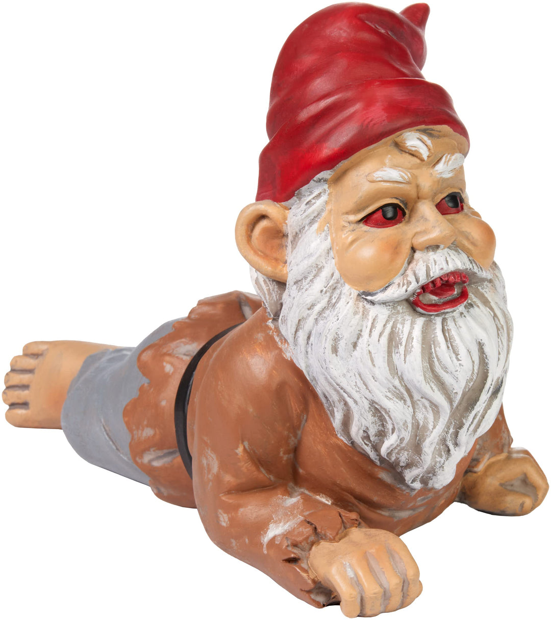 BRUBAKER Gartenzwerg Zombie - Kriechender Grusel Zwerg - Halloween Gartenfigur Lustig - Dekoration W