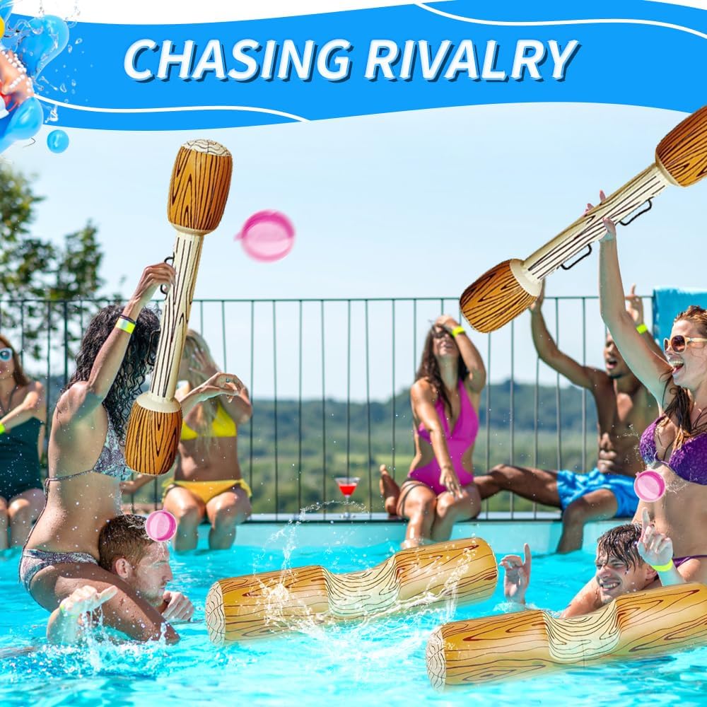 Aufblasbares Spielzeug für Schwimmen, Aufblasbare Schwimm Reihe Spielwaren Set mit Wasser Schlagen S